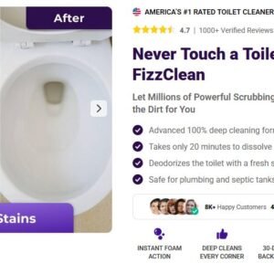 FizzClean Toilet Cleaner Reviews - No-Scrub Solution for Sparkling Bowls! Fizz Clean Foam